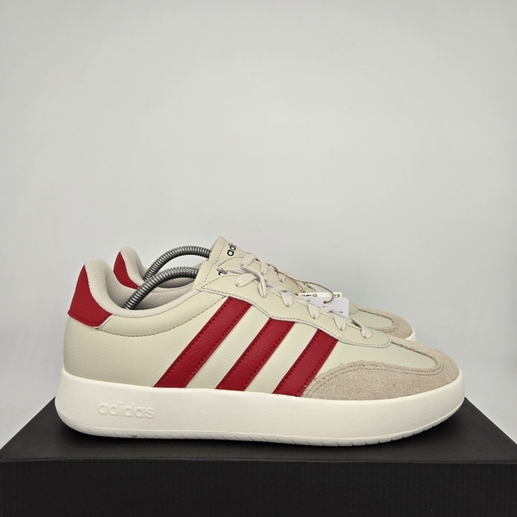New Adidas Barreda Better Scarlet Wonder Beige JR1319 Men\'s Shoes Size 10.5